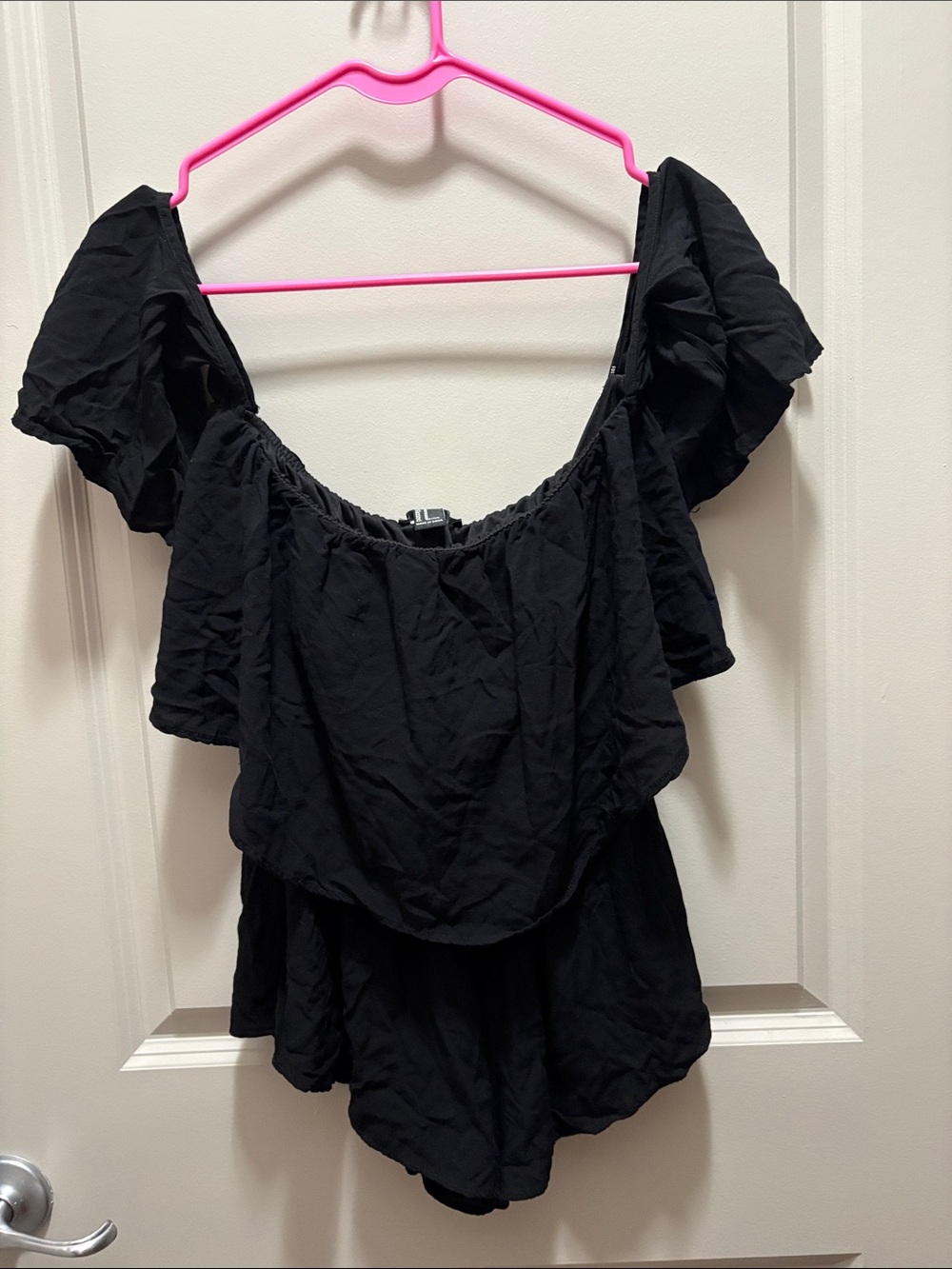 Forever 21 Black Off-Shoulder Romper